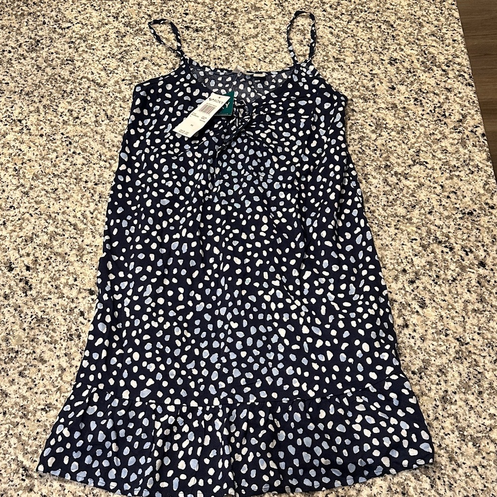 Roxy Navy and White Swim Dress